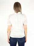 Vero Moda Damen T-Shirt Honey Lace Schneeweiß - Damen T-Shirts - 136248 - 2