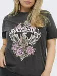 Only Carmakoma Damen Plus Size T-Shirt Life schwarz/rock - Damen T-Shirts - 138868 - 5
