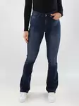 Only Weite-Leg Jeans ONLBLUSH Mid Flared blau-schwarz - Damen Jeans - 139218 - 1
