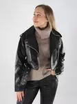 Only Damen Bikerjacke ONLDRESDEN Faux schwarz - Damenlederjacken und PU-Jacken - 139488 - 1
