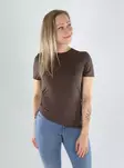 Only T-Shirt mit Raffung in Schokoladenmartini - Damen T-Shirts - 141258 - 1