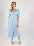 JDY Kleid 2/4 Midi Chambray Blau - Kleider und Tuniken - 140838 - 1