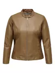 Only Carmakoma Kunstlederjacke Kunstleder cognac - Damenlederjacken und PU-Jacken - 138898 - 1