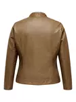 Only Carmakoma Kunstlederjacke Kunstleder cognac - Damenlederjacken und PU-Jacken - 138898 - 2
