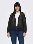 Only Carmakoma Plus Size Spitzenstrickjacke Nola Schwarz - Damenpullover - 138038 - 4