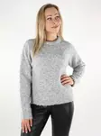 Only Damen Pullover O-Ausschnitt hellgrau - Damenpullover - 137058 - 1