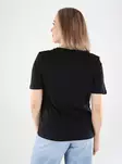 Nur aus biologischer Baumwolle T-Shirt ONLHAPPY Rundhals schwarz - Damen T-Shirts - 140828 - 2