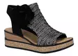 Rieker Damen Wedges Sandalen 63791-01 Schwarz Kombi - Rieker Sandalen - 140358 - 1