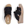 Rieker Damen Pantoletten 68789-00 schwarz - Pantoletten - 137948 - 3