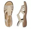 Rieker Damen Sandalen 608C0-62 beige - Rieker Sandalen - 138188 - 3