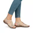 Rieker Damen Sandalen 608C0-62 beige - Rieker Sandalen - 138188 - 4