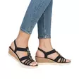 Rieker Remonte Damen Sandalen R6264-00 schwarz - Rieker Sandalen - 138168 - 4