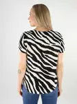 Vero Moda Damen T-Shirt VMEASY Joy Birke/Zebra - Damen T-Shirts - 138588 - 2