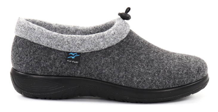 Fly Flot Hausschuhe 502 anthrazit - Damen Hausschuhe - 129618 - 1