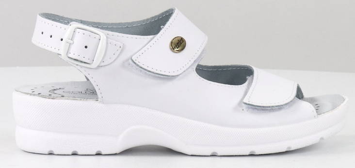 Goldene Fit Sandalen 696, Weiß - Damen Arbeitsschuhe - 127898 - 1