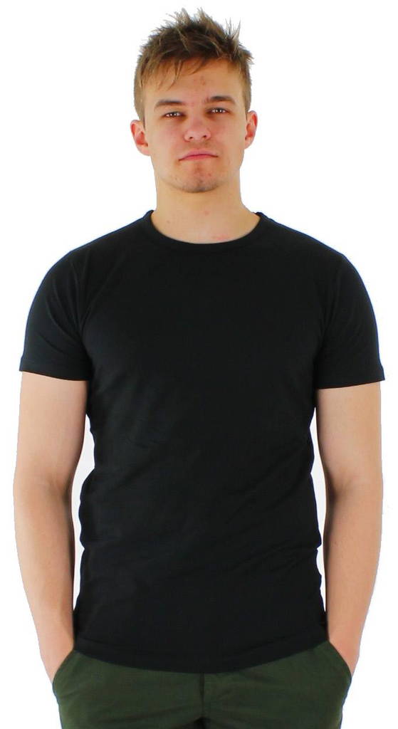 Jack & Jones Herren T-Shirt Basic Rundhals, schwarz, weiß - Herren T-Shirts - 110008 - 1