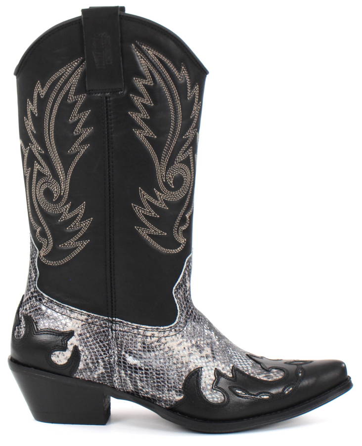 Johnny Bulls Stiefel 9634, Schwarz/Snake - Stiefel - 130208 - 1