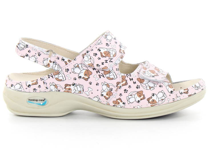 Waschbare Sandalen aus Leder für die Pflege von Hunden - Damen Arbeitsschuhe - 126978 - 1