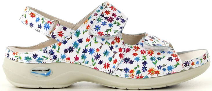 Maschinenwaschbare Sandalen für die Pflege WG9F4 Blumen 2 - Damen Arbeitsschuhe - 115268 - 3