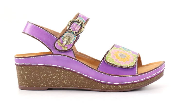 Laura Vita Damen Sandalen Facscineo 0122 Flieder - Damen Sandalen - 135538 - 1