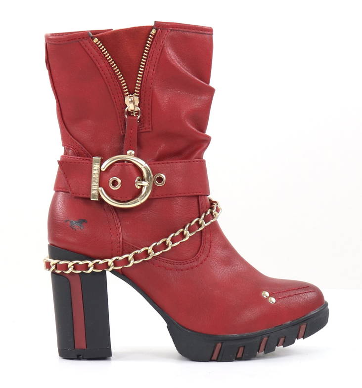 Mustang Stiefeletten 1363-505-5, rot - Damen Stiefeletten - 132328 - 1