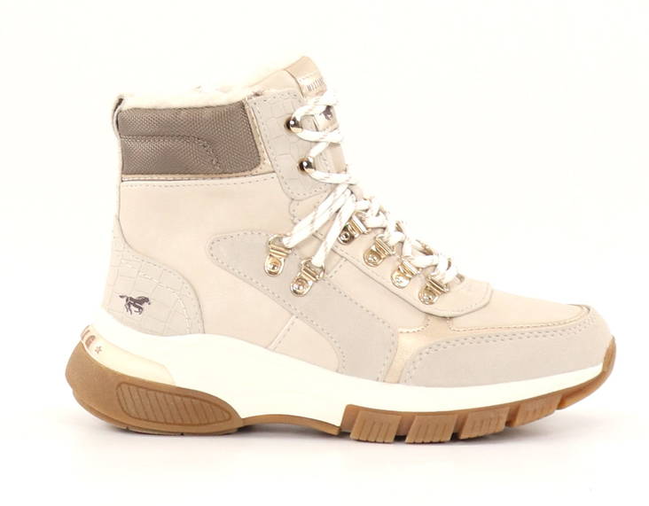 Mustang Damen Stiefeletten 1367-602-243 Elfenbein - Damen Stiefeletten - 134618 - 1