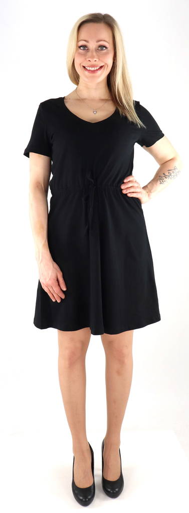 Only Damenkleid V-Ausschnitt kurz schwarz - Kleider und Tuniken - 133448 - 1