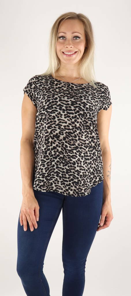 Only T-Shirt Pumice Stone/Leo - Damen T-Shirts - 131498 - 1