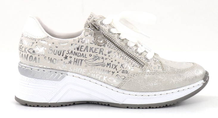 Rieker Wedge Sneakers N4316-90 Beige Kombi - Rieker Sneakers - 135208 - 1