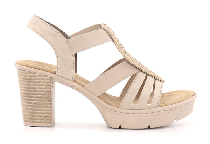 Rieker Damen Sandalen 67526-62 beige - Rieker Sandalen - 135378 - 1