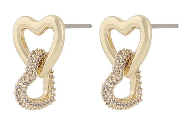 Snö of Sweden Ohrringe Brooklyn gold/transparent - Ohrringe - 135298 - 1