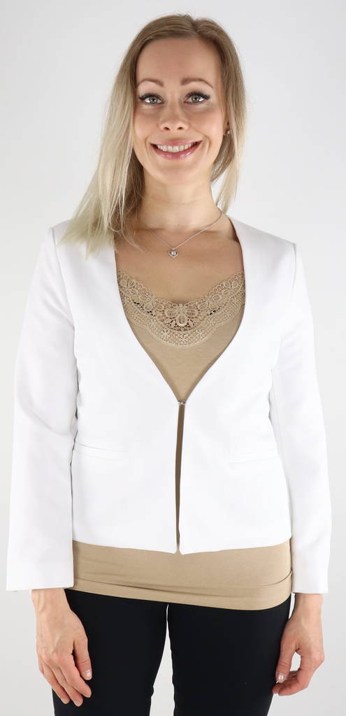 Vero Moda Jacke mit Schlitz, weiß - Damenblazer - 131278 - 1