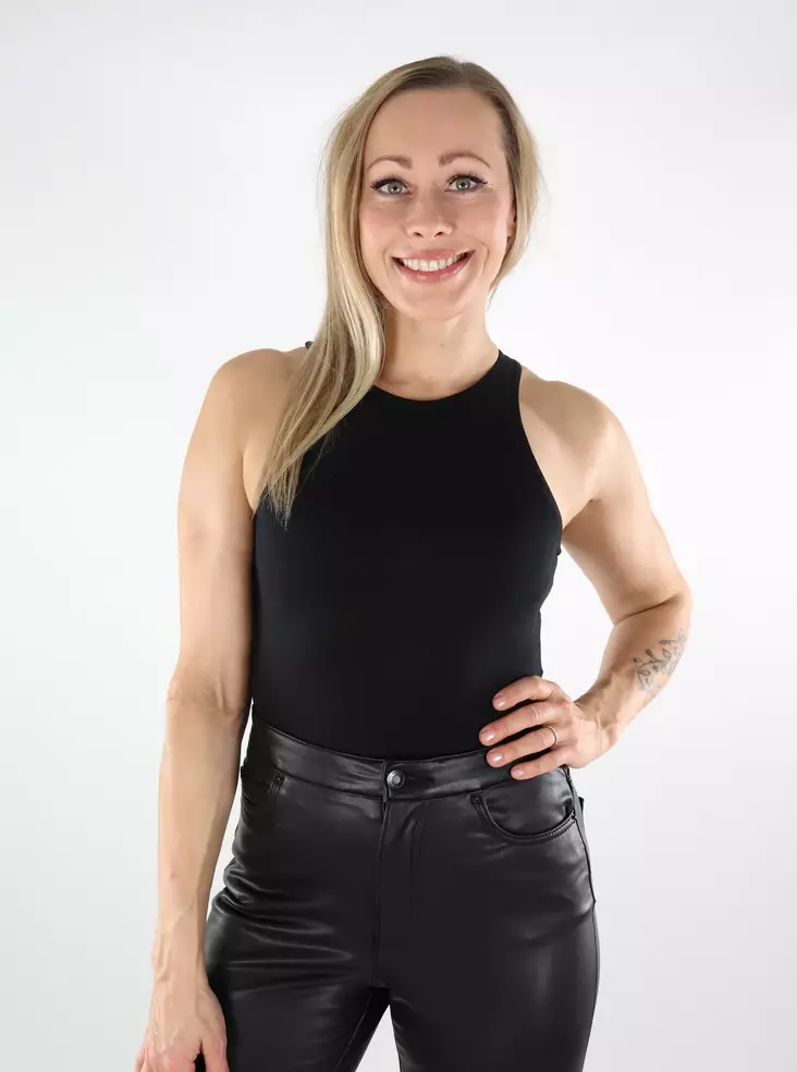 JJXX Body schwarz/tonales Muster - Damentops - 137168 - 1