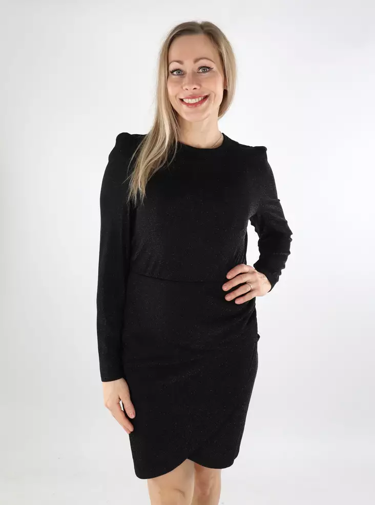 Only Kleid Rich Glitter schwarz/schwarz glitzer - Kleider und Tuniken - 137368 - 1