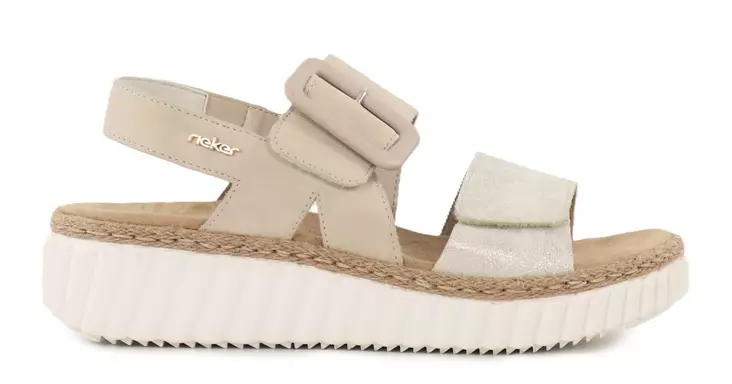Rieker Damen Sandalen 69260-60 beige - Rieker Sandalen - 138228 - 1