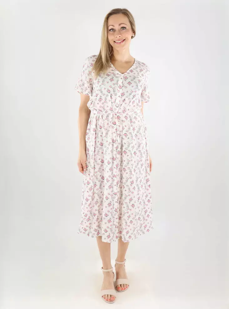 Pieces Midi-Viscosekleid Ankle Cloud Dancer/Romantisch - Kleider und Tuniken - 138458 - 1