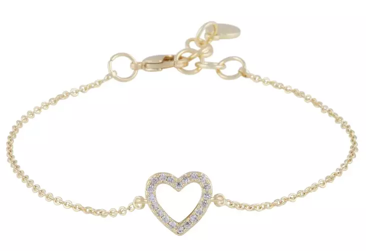 Snö of Sweden Armband Nisi Herz gold/klar - Armbänder - 138638 - 1