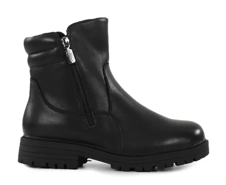 Weiche Komfort Damenlederstiefeletten 08562904 schwarz - Damen Stiefeletten - 139618 - 1