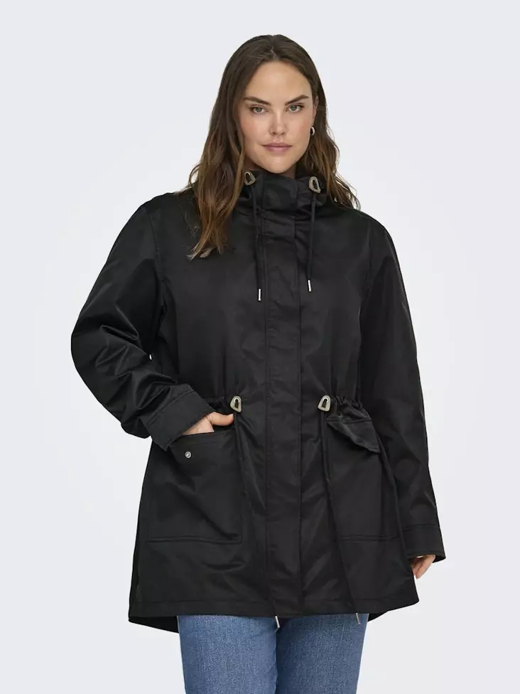 Only Carmakoma Damen Plussize Mantel Parka schwarz - Leichte Damenjacken - 140198 - 1