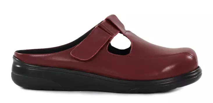 Ilves Damen Leder-Mules mit weitem Leisten 5007/A rot - Pantoletten - 140298 - 1