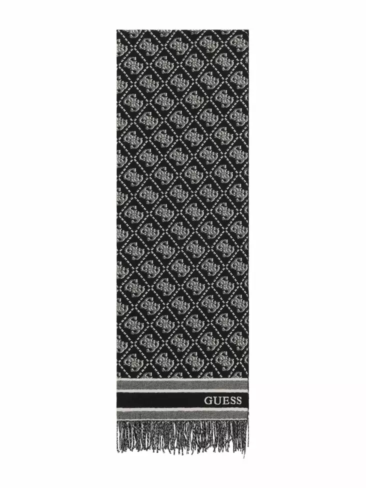 Guess Schal AW5665POL03 BLO schwarz mit Logo - Damen Schals - 141508 - 1