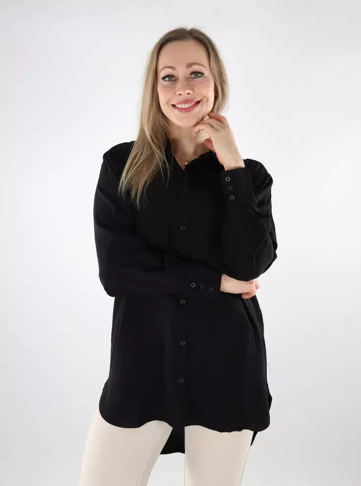 JDY Damen Hemdbluse Schwarz - Damenblusen und -hemden - 137618 - 1