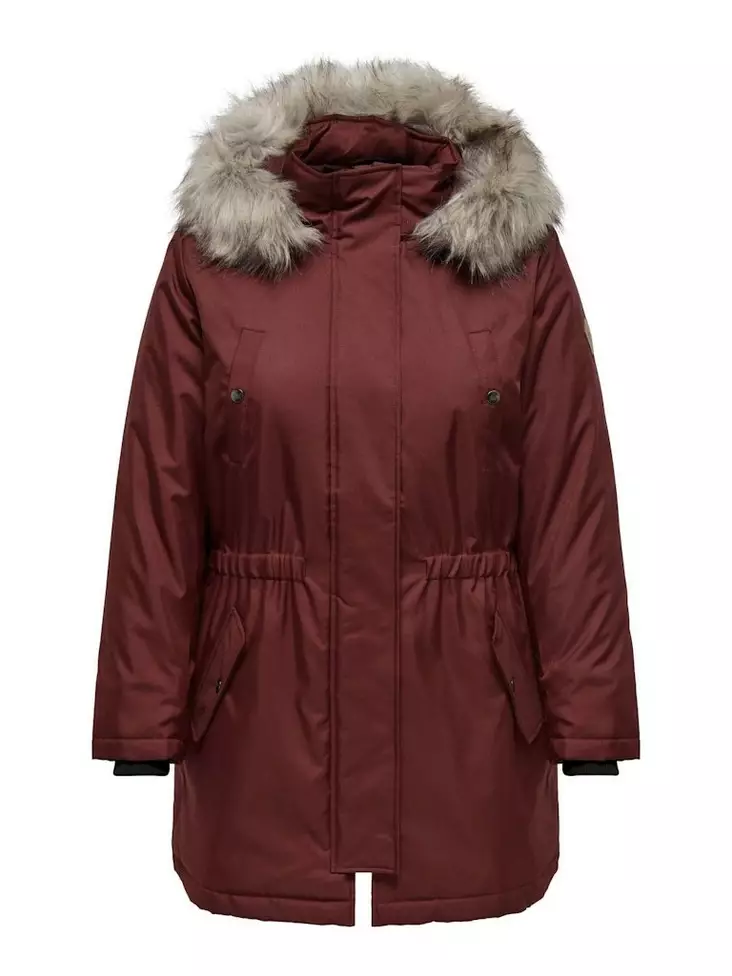 Only Carmakoma Plus Size Parka Mantel syrah/nature - Damen Parka Jacken - 137328 - 1