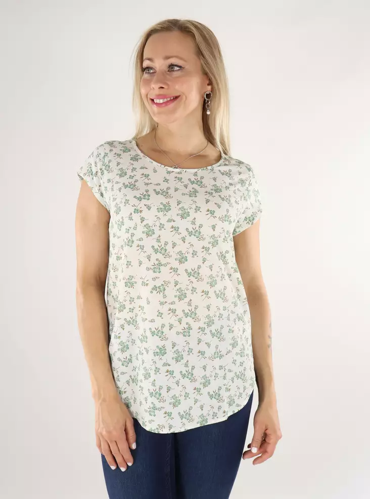 Only T-Shirt Nova lux hemlock/555 Flora - Damen T-Shirts - 136448 - 1