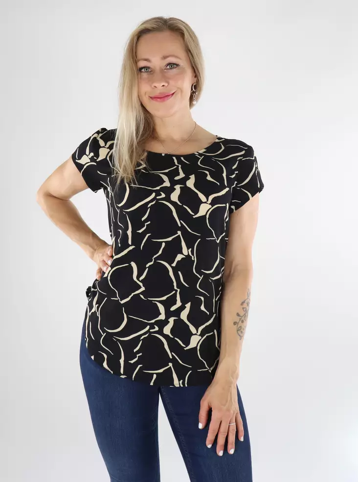 Only T-Shirt schwarz/Rebel - Damen T-Shirts - 136548 - 1