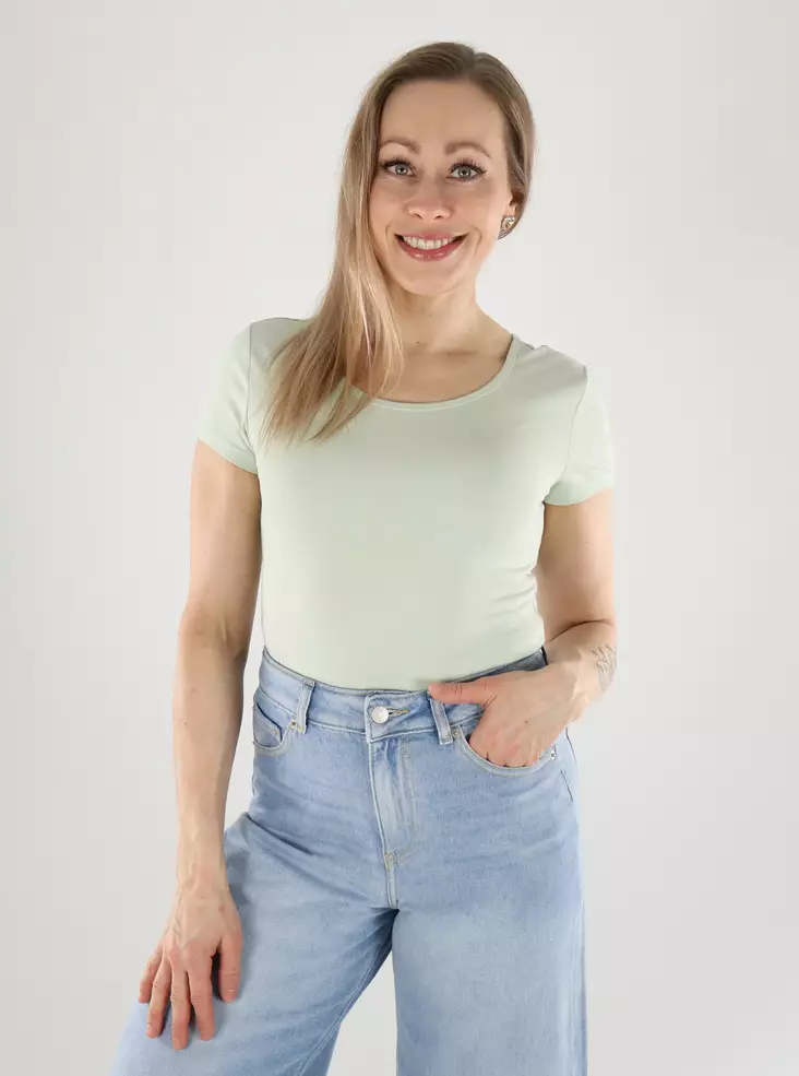 Only T-Shirt ONLLIVE love green lily - Damen T-Shirts - 140818 - 1