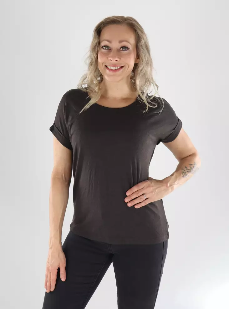Only T-Shirt ONLMOSTER S/S O-NECK TOP java/melange - Damen T-Shirts - 141548 - 1