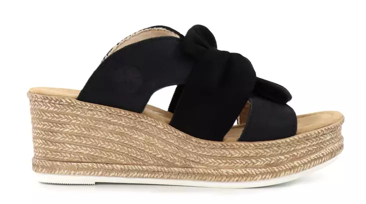 Rieker Damen Pantoletten 68789-00 schwarz - Pantoletten - 137948 - 1