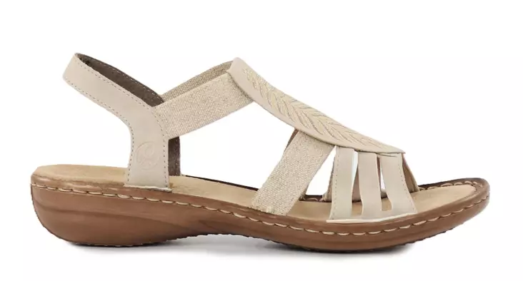 Rieker Damen Sandalen 608C0-62 beige - Rieker Sandalen - 138188 - 1