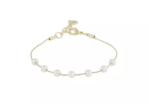 Snö of Sweden Armband Karan gold/weiß - Armbänder - 141138 - 1
